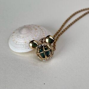 Disney Gold Plated Necklace with Swarovski Crystal